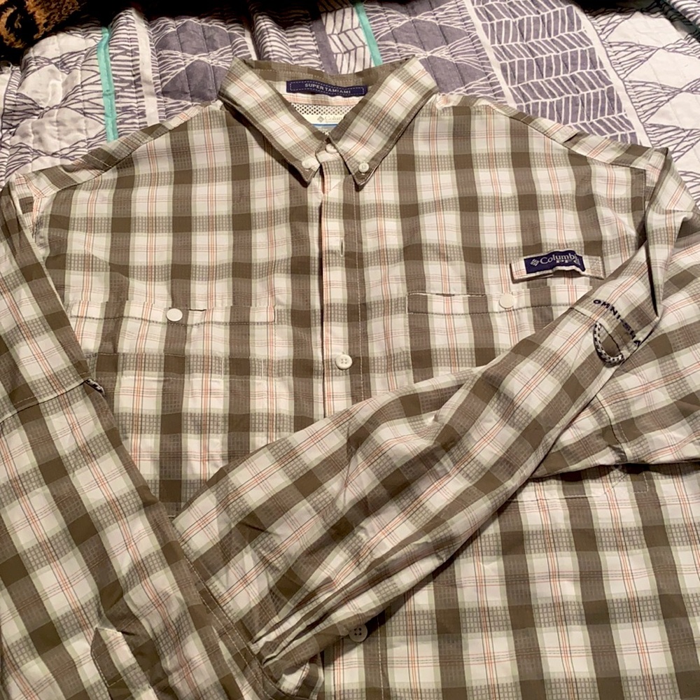 Columbia large long sleeve button down
